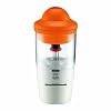 Bodum Latte Battery Operated Milk Frother and Light Mixer with Plastic Beaker, 0.2 L, 6-Ounce, Orange
