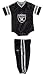 Oakland Raiders NFL Baby / Infant 2 Piece Dazzle Onesie Jersey and Pants Set