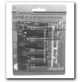 Century Screw Extractor Set - #1 to #6 (6 pc. set) by Century Drill And Tool