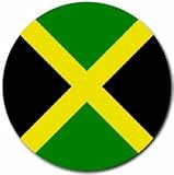 Jamaica Flag Round Mouse Pad