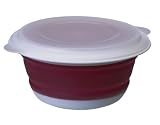 Progressive International 1-1/2 Cup Collapsible Prep Bowl, Red and White