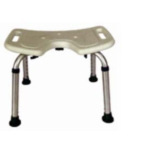 USA Wholesaler 17296037 Aluminum U Shale Bath Bench w o Back