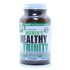 Healthy Trinity (Dairy-free) by Natren - 60 Capsules Probiotics