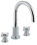 Deck Set Wide Spread Tub Filler by Rohl - BA25X in Satin Nickel