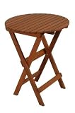 Bistrotisch Java rund, 60cm aus Shorea - Hatholz
