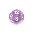 Chessex Borealis Purple with white d12 Dice