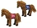 Ty Beanie Babies - Derby 134 the Horses ( RED & Blue Versions - Set of 2 )