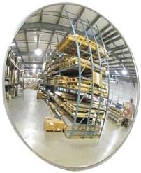 Indoor Convex Mirror, 30Dia, Polycarbonate