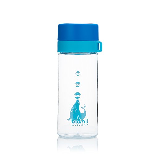 Bianli Water Bottle for Kids with Leak Proof,FDA-approved BPA Free (Blue)