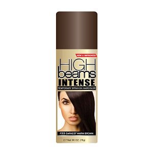 High Beams Intense Temporary Spray-On Hair Color - Darkest Warm Brown 2.7 oz