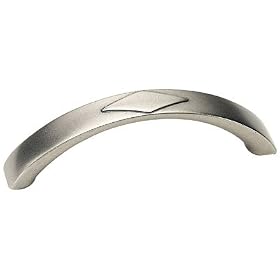 Amerock Galleria 96mm Diamond Pull Antique Nickel