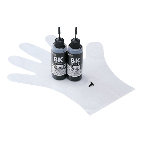 SANWA SUPPLY つめかえインク ブラック 120ml キヤノン BCI-7e・7BK対応 INK-C7B120