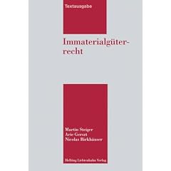 Immaterialg�terrecht: Textausgabe