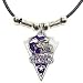 Minnesota Vikings Leather Necklace w/Beads & Pewter Pendant - NFL Football Fan Shop Sports Team Merchandise