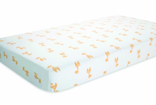 aden by aden + anais Crib Sheet, Safari Friends - Giraffe