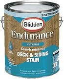 Glidden Company EN2319 Endurance Water-based Semi-transparent Deck and Siding Stain 1gal - White Tint Base