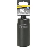 Titan Axle Nut Socket - 30mm, 1/2in. Drive, 12 Point, Model# 15230
