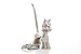 Dog Bobble Head Ring Holder with Elegant Nickel Plated Tone