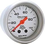 Auto Meter Ultra-Lite Mechanical Oil Pressure Gauges - 2-1/16 in.