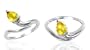 Pear Cut Citrine Ring Sterling Silver