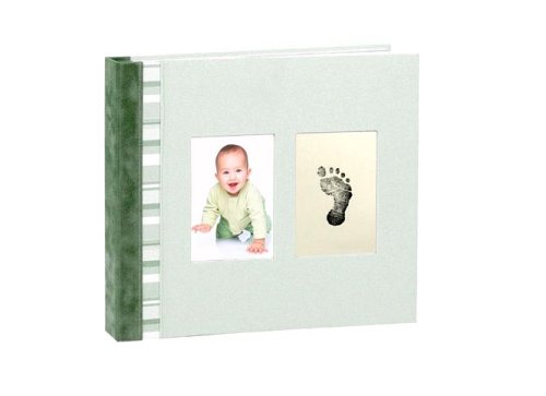 Pear Head Baby Book Green
