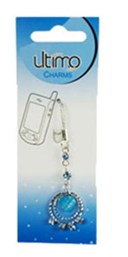 Santok - Ultimo - Pendentif t�l�phone cercle diamant - Bleu