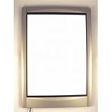 A4 Slim Illuminator Light Box / Commerical Photo Frame w/ AC Adapter -Plastic Gold