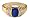 14KT Ladies Diamond and Sapphire Ring