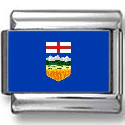 Alberta, Canada Flag Photo Italian Charm