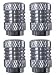 4pce Round Style Sports Valve Caps-blue