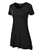 Made By Johnny MBJ WT769 Womens V Neck Trapeze Tunic XXXL Black