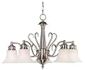 Kenroy Home 91395BS Wynwood 5-Light Chandelier, Brushed Steel