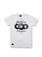 Seventy Seven Camiseta Manga Corta Music Is Freedom (Blanco)