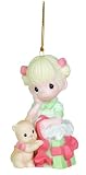 Precious Moments Girl In A Gift Box Wrapping Paper Ornament "The Best Gift of All Is You"