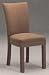 Kitchen & Housewares : Set of 2 Contemporary Brown Microfiber Parson Dining Chairs