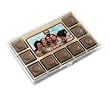 Custom Chocolate Small Gift Box- Made with Milk Chocolate Created From Your Favorite Photo (set of 12)