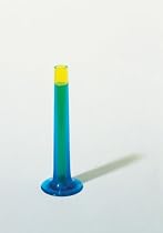 A di Alessi "Flute" Single Flower Vase - Blue