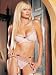  : SeXy Sheer Pink Bra Thong Garter Belt Set Ribbon Trimmed