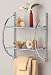 Chrome Bathroom Shelf with Towel Bars
