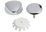 Chicago Faucets 151.550.21.1 Geberit TurnControl Trim Kit for BWO Molded Plastic Trim, Chrome