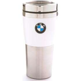 BMW Genuine Insulated Travel Mug with White Band OEM