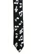 RETRO MUSICAL NOTES SKINNY TIE