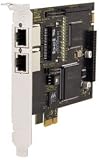 Digium TE220B Dual Span T1/E1 PCI Express Card with Octasic DSP-based Echo Cancellation Module