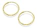 9ct Gold Sleeper Hoop Earrings