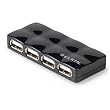 4PORT USB 2.0 Mobile Hub Black .