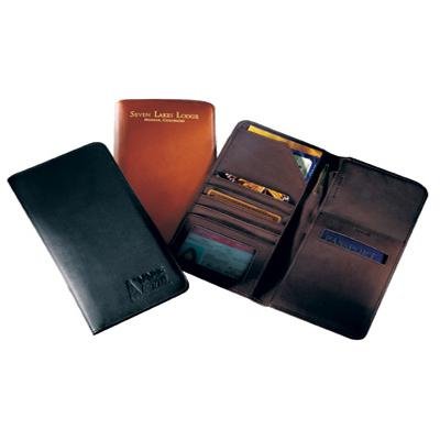 Brown Andrew Philips Airline Ticket/Passport Case