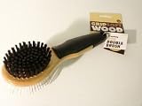 Pet Supplies : J W Pet Company Double Sided Wood Dog Brush Natural Small - 65305