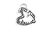 Sterling Silver Charm Vampire Fangs 3d Moves Comes with a Split Ring