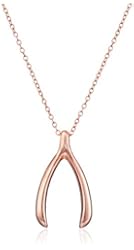 Sterling Silver Wishbone Pendant Necklace