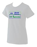 49% Simple Human 51% Lawyer Ladies T-Shirt (Various Colors Avail)